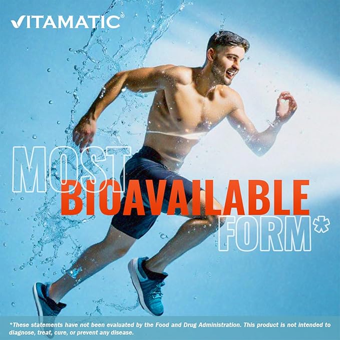 Vitamatic Magnesium Glycinate 1000mg per Serving Supports Muscle, Joint, and Heart Health 250 Grams - 250 Servings