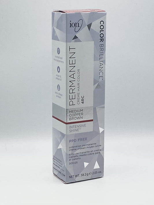 Ion 4Rc Medium Copper Brown Permanent Creme Hair Color 4Rc Medium Copper Brown