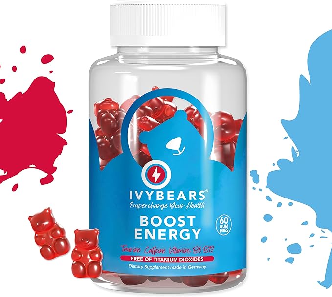 Men’s Hair Vitamins and Boost Energy Gummies - 60 Count