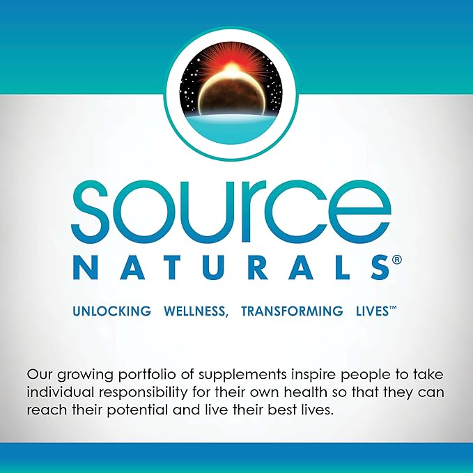 Source Naturals L-Tryptophan, for Mood, Relaxation, and Sleep*, 500mg - 60 Capsules