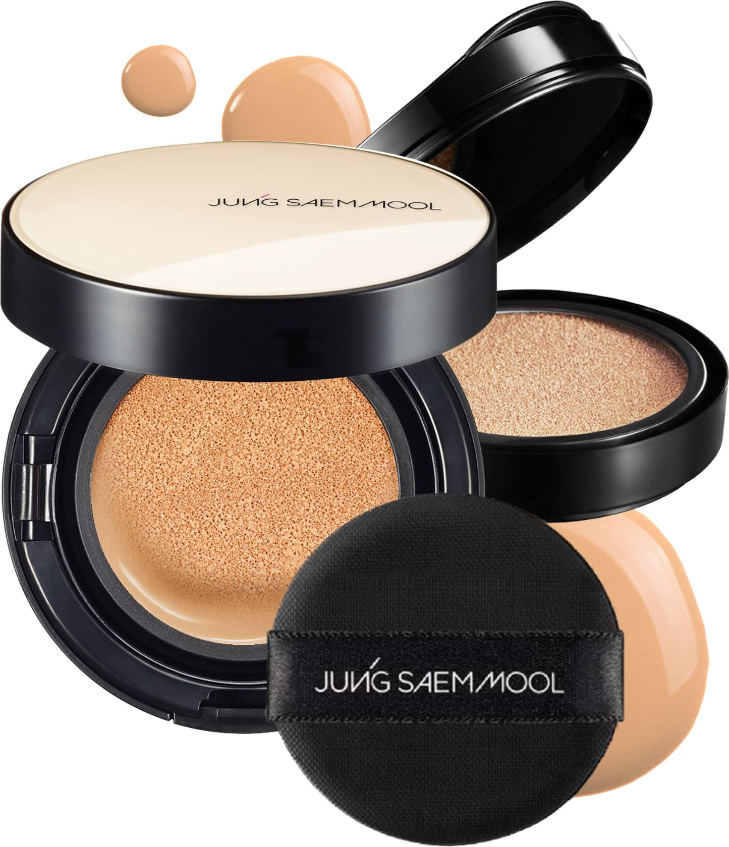[Jungsaemmool Official] Essential Skin Nuder Cushion (Medium) | Refill Included | Natural Finish | Buildable Coverage | Makeup A