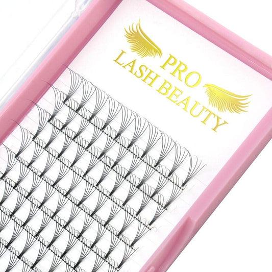 Premade Fans Eyelash Extensions 5D-C-0.10-9-15 Short Stem Premade Volume Eyelash Extensions 3D 5D 7D Volume Lash Extensions .07