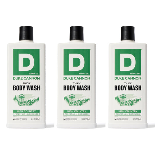 Duke Cannon Supply Co. Thick High-Viscosity Body Wash For Men High Country - Premium Ingredients, Plant-Based Thickeners, Superi