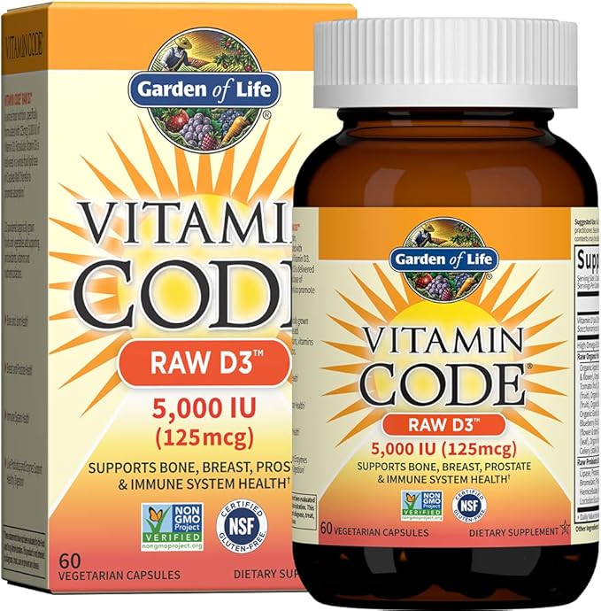 Garden of Life Organics Vitamins for Women 40+ - 60 Tablets & Vitamin D