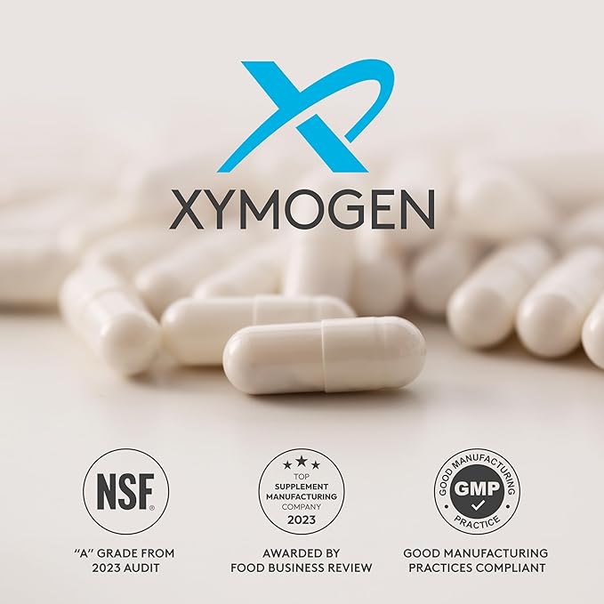 XYMOGEN ALAmax Protect - Berberine and ALA Supplement Complex - Alpha-Lipoic Acid with Berberine HCI + Biotin to Help Support Cardiometabolic Health (120 Capsules)