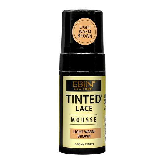 Ebin New York Tinted Lace Mousse - 3.38Oz/ 100Ml - Light Warm Brown