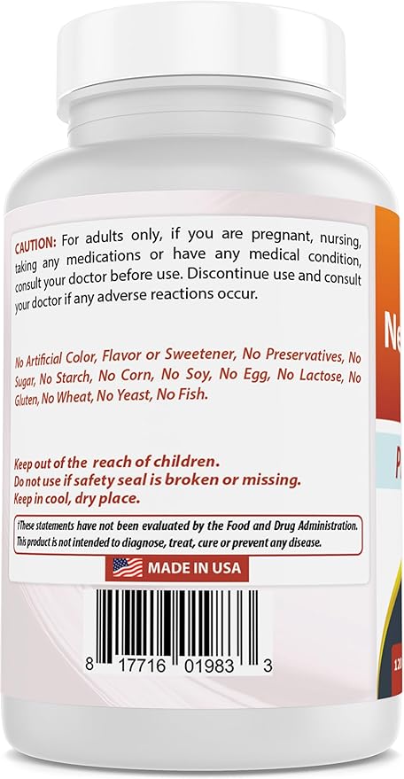Best Naturals Nettle Leaf Extract 5000 mg Equivalent Per Serving- 120 Capsules