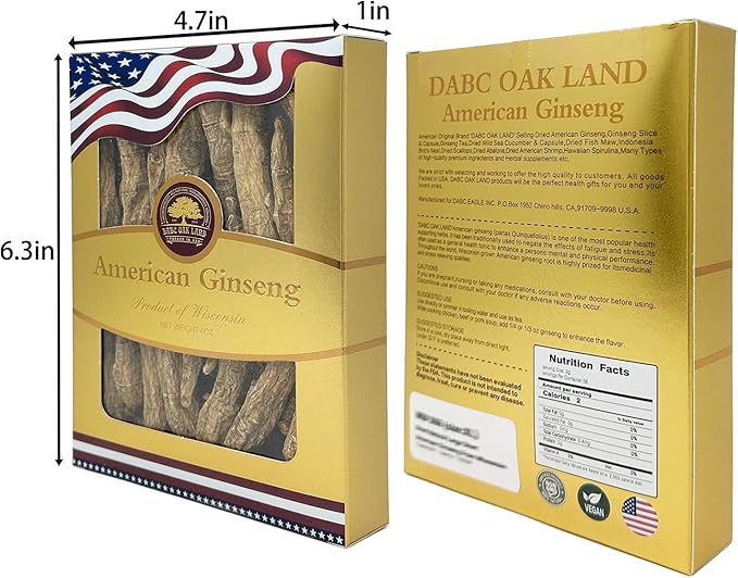 DOL American Ginseng Slices from Wisconsin (Sliced Ginseng Root Wisconsin Grown!Most People Use It to Make Ginseng Tea! Good for Health! 花旗參切片/西洋參切片 #L