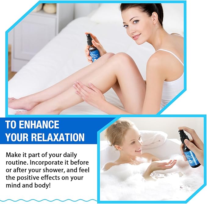 Pure Magnesium Oil Spray,Topical Magnesium Oil Spray-Made with Concentrated Pure Magnesium Chloride Oil 2 fl oz