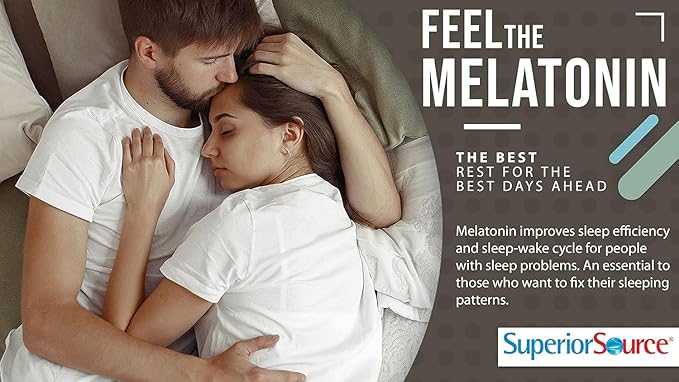 Superior Source Melatonin 1 mg - Healthy Sleep Support Supplement for Adults - Melatonin Formula with Chamomile Aids Relaxation & Restful Sleep - 100 Sublingual Dissolving Tablets