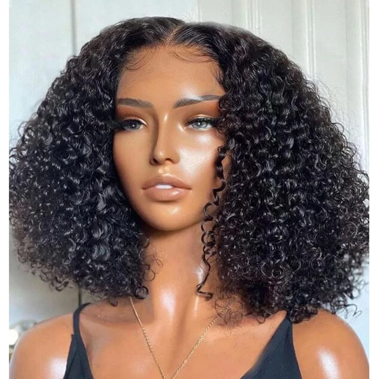200% Density Curly Bob Wig Human Hair 4X4 Hd Transparent Lace Closure Wigs Kinky Curly Short Bob Wig 10A Virgin Hair Glueless Wi