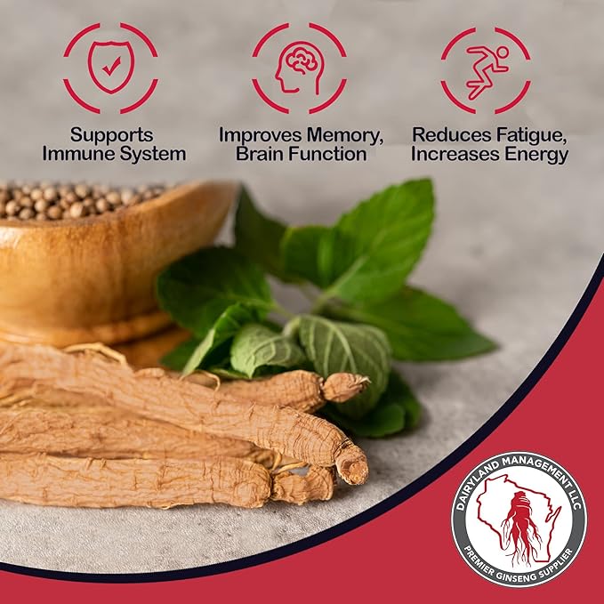 Red Panax Ginseng Root - 4 oz Pack of Korean Panax Ginseng Root - Authentic Panax Ginseng - Non-GMO, Gluten Free Ginseng Root - Ideal for Use in Soup, Tea
