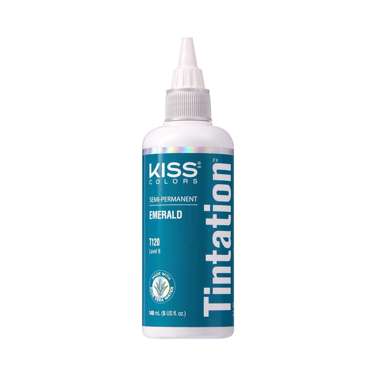 Kiss Tintation Semi-Permanent Hair Color Treatment 148 Ml (5 Us Fl.Oz) (Emerald)