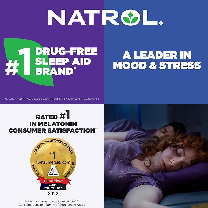 Natrol Sleep Melatonin 10mg Fast Dissolve Tablets, Nighttime Sleep Aid for Adults, 30 Strawberry-Flavored Melatonin Tablets, 30 Day Supply (Pack of 12)