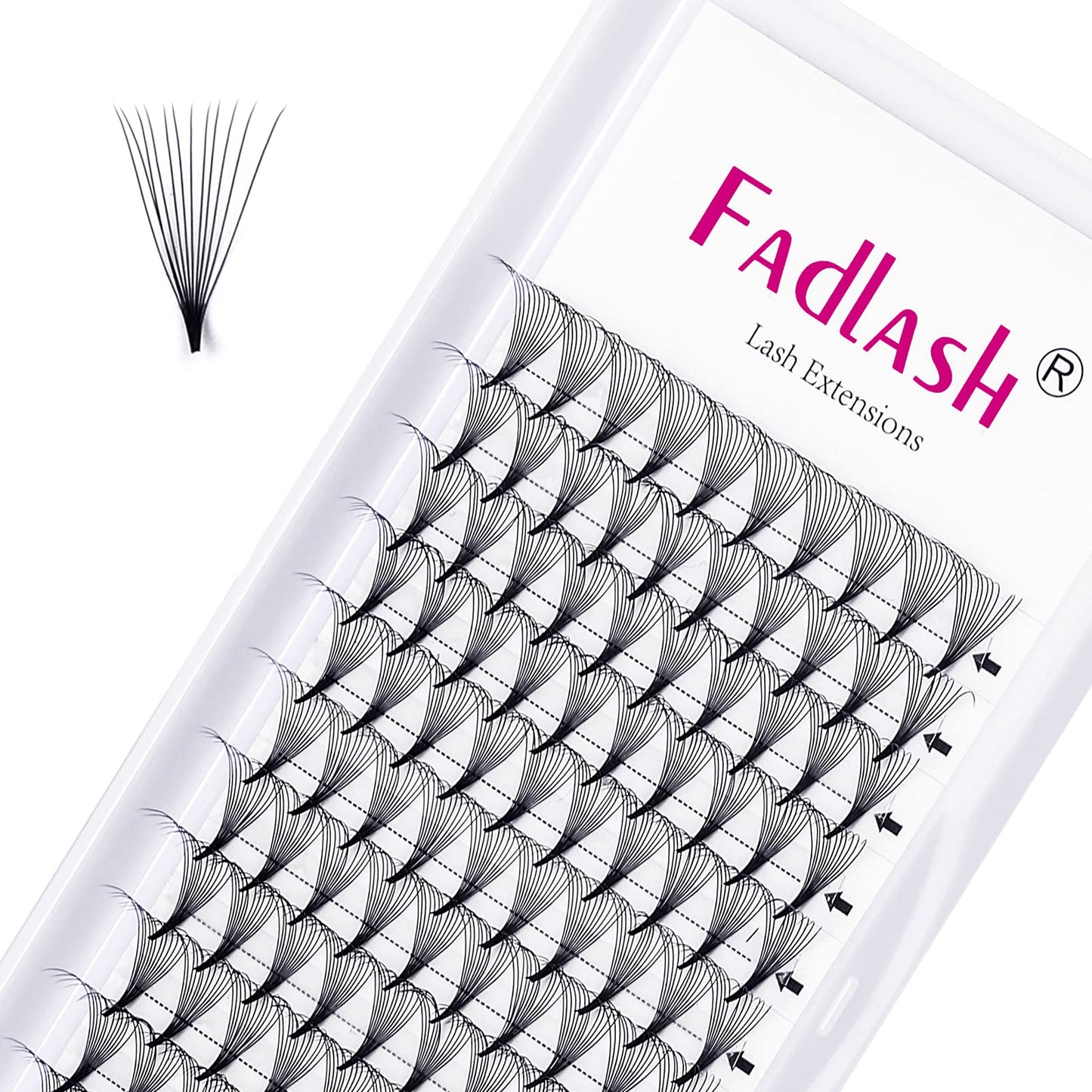 Volume Lash Extensions 0.07 12D Premade Fans D Curl Pro Ponit Middle Stem Premade Volume Fans Eyelash Extensions Pre Made Lash F