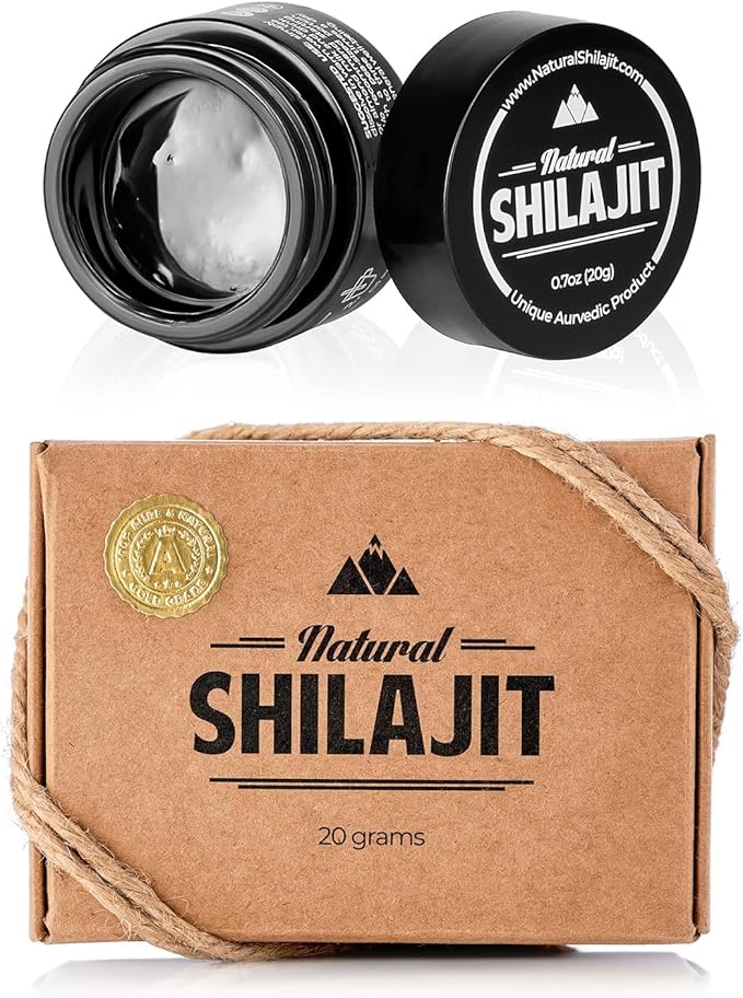 Natural Shilajit Tablets - 120 Count, Sun Dried 100% Pure Shilajit for Men & Natural Shilajit Resin - Shilajit for Men & Women with Fulvic Acid & Trace Minerals