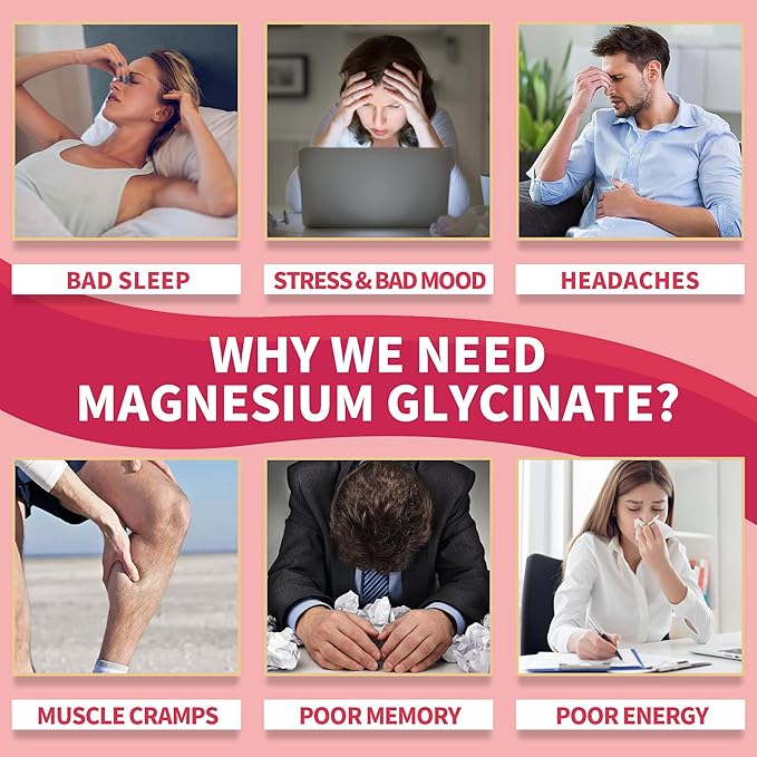 Magnesium Glycinate Gummies 400mg, Sugar Free Magnesium Supplement w/Ashwagandha, Zinc, Vegan Magnesium Glycinate Supplement for Adults - 120 Cherry Gummies