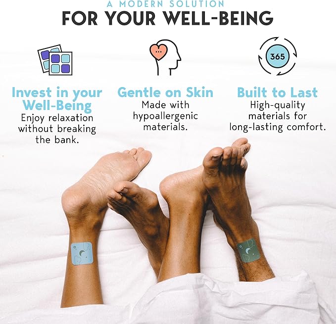 Klova Extra Strength Sleep Patches for Longer-Lasting Rest & Clear Morning Energy, with 6mg Melatonin and Natural Ingredients Like Valerian, Passion Flower, L-Theanine & More