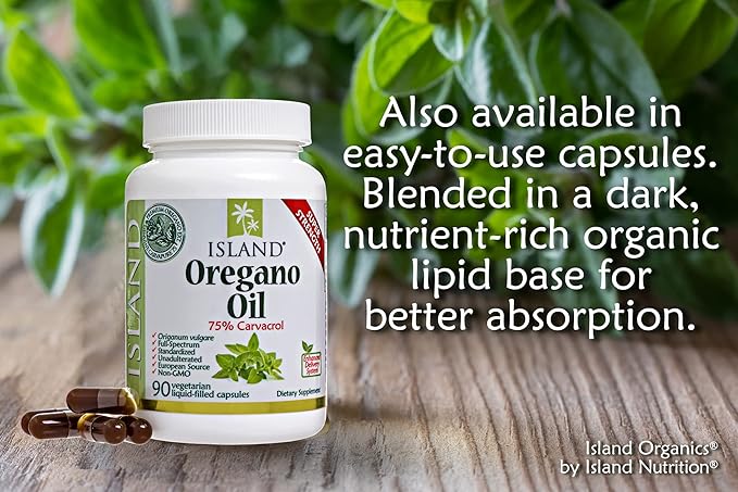 Oil of Oregano Organic Liquid Drops (1 fl oz) - Blend of Organic Oregano Oil & Olive Oil, Grown in Spain