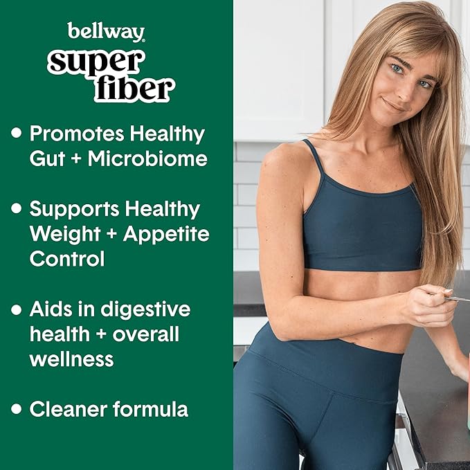 Bellway Super Fiber Powder + Greens Shaker Bottle Bundle