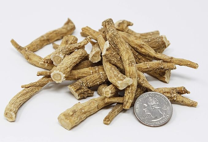 American Ginseng Slices from Wisconsin (Sliced Ginseng Root Wisconsin Grown!Most People Use It to Make Ginseng Tea! Good for Health! (American Ginseng Large Branch, 2 Packs of 8 Ounces)