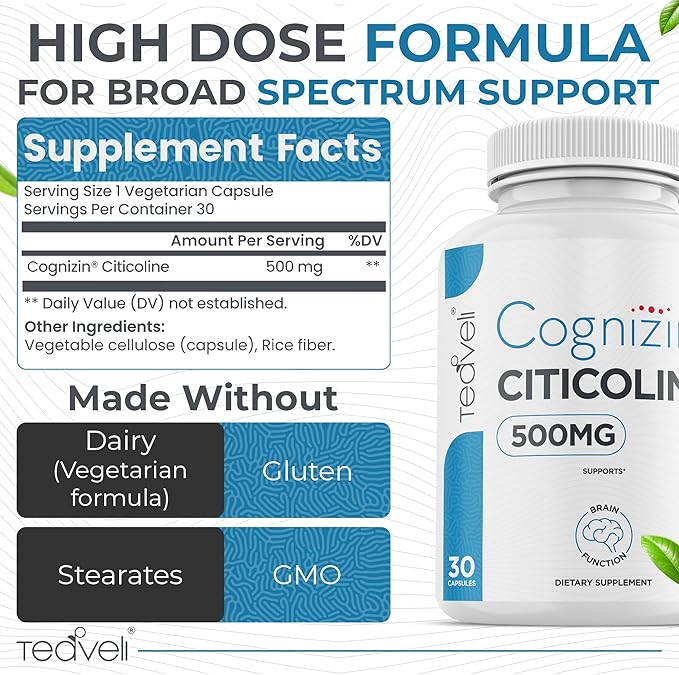 Citicoline with Spirulina Chlorella Bundle