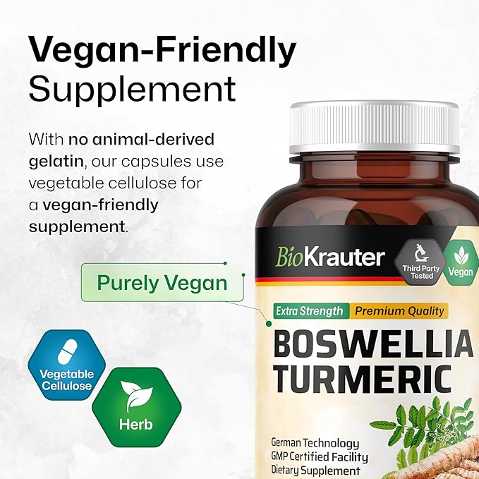Boswellia Turmeric 100 Capsules & Turmeric Ginger Tincture 2 Fl. Oz.