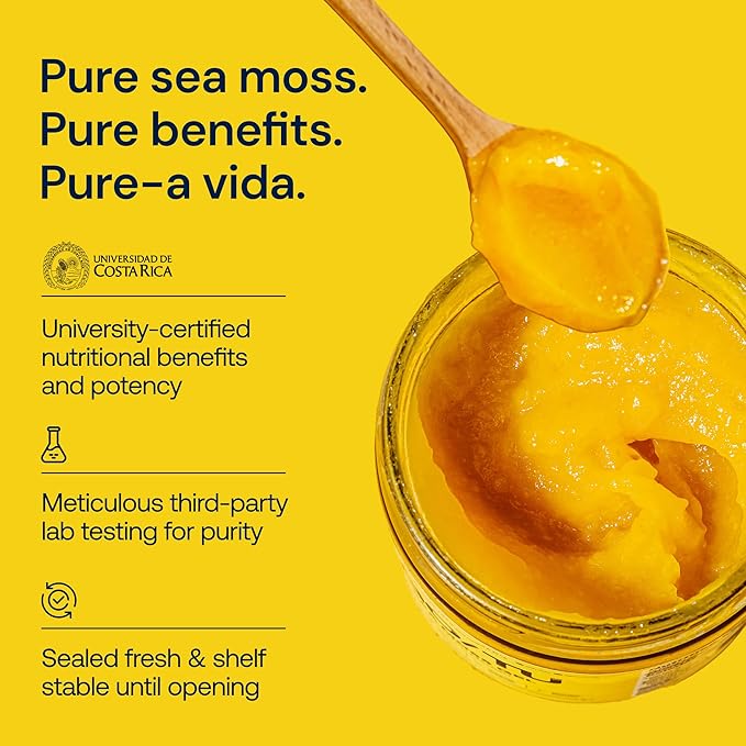 Sea Moss Gel – 8oz Pineapple | Pure, Shelf-Stable Superfood | Nature’s Multivitamin