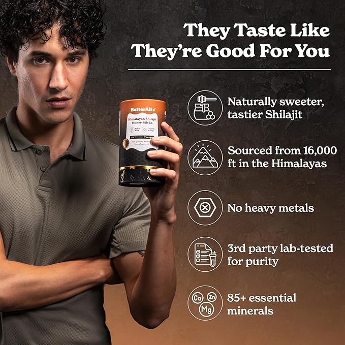 Pure Himalayan Shilajit Caramel Honey Sticks with Organic Honey, Saffron | Easy to Consume Shilajit| 30 Sticks for Energy Boost & Immune Support, 85+ Trace Minerals, 75%+ Fulvic Acid