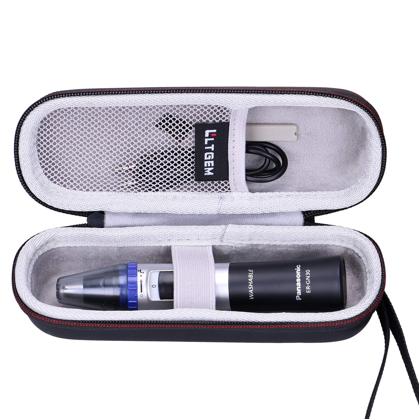 LTGEM EVA Hard Case for Panasonic Nose Hair Trimmer and Ear Hair Trimmer ER-GN30-K, Men's Wet/Dry Trimmer Cleaning System (Case