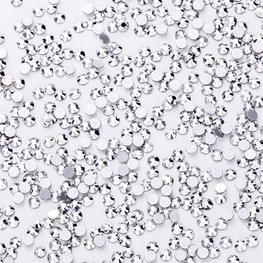 1440Pcs Silver Crystal Rhinestones,Glass Flatback Rhinestones Gemstones Mini For Nail Face Makeup Art Crafts Clothes Decoration