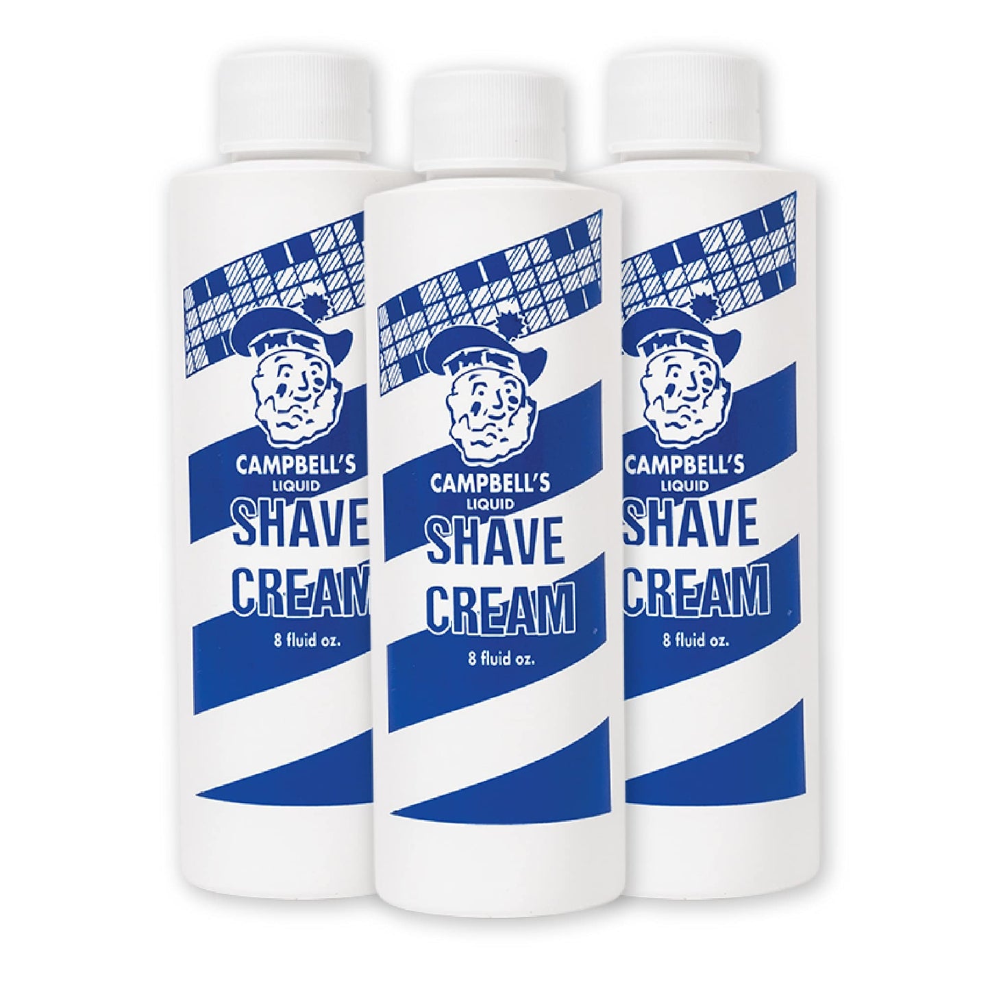 Campbells Liquid Shave Cream, Barber Shaving Cream, Professional Shaving Supplies And Products, 8 Ounces, (Pack Of 3)