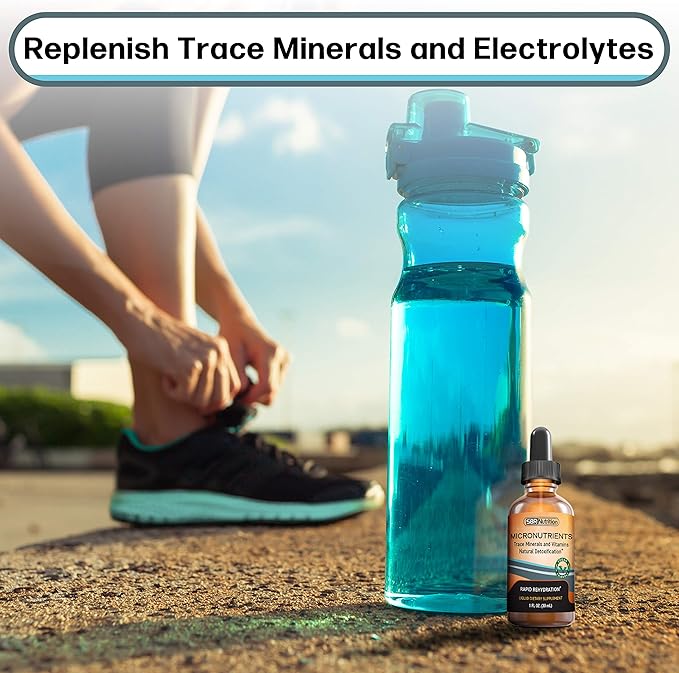 Micronutrients Liquid Drops | PrimaVie Shilajit, Electrolyte Concentrate, Trace Elements | Fulvic & Humic Acid | For Energy, Keto, Vegan, Paleo, Leg Cramp | Magnesium Sodium Potassium Zinc