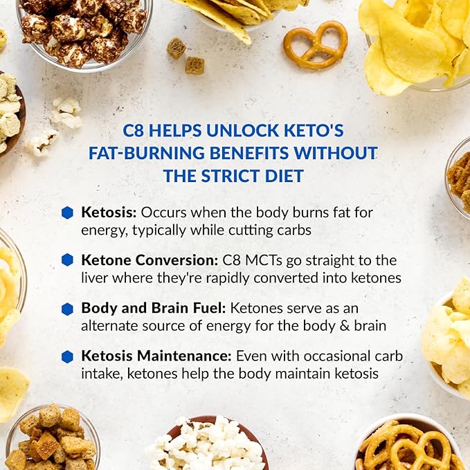 BioTrust Keto Elevate – C8 MCT Oil Powder – Ketogenic MCT Coffee Creamer, Keto Coffee Creamer – Clean Energy, Mental Focus, Clarity –100% Caprylic Acid MCT Powder, Non-GMO(French Vanilla, 20 Servings)