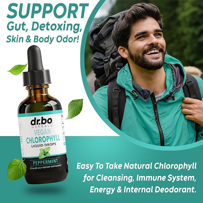 Candi Cleanse & Chlorophyll Liquid Drops - Organic Oregano Oil Drops & Liquid Chlorophyll Odor Cleanse Support - Natural Oral Gut Cleanser Detox, Internal Deodorant, Body Deodorizing Supplement