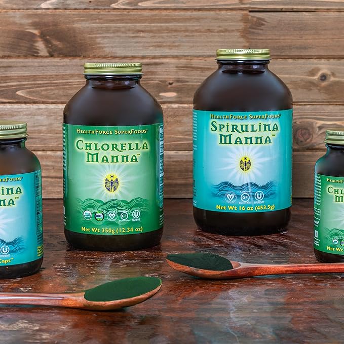 HealthForce SuperFoods Spirulina Manna - Tablet - 1200 Vegan Tablets